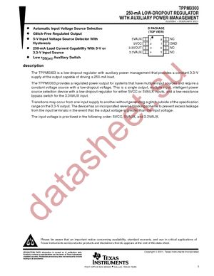 TPPM0303DRG4 datasheet  